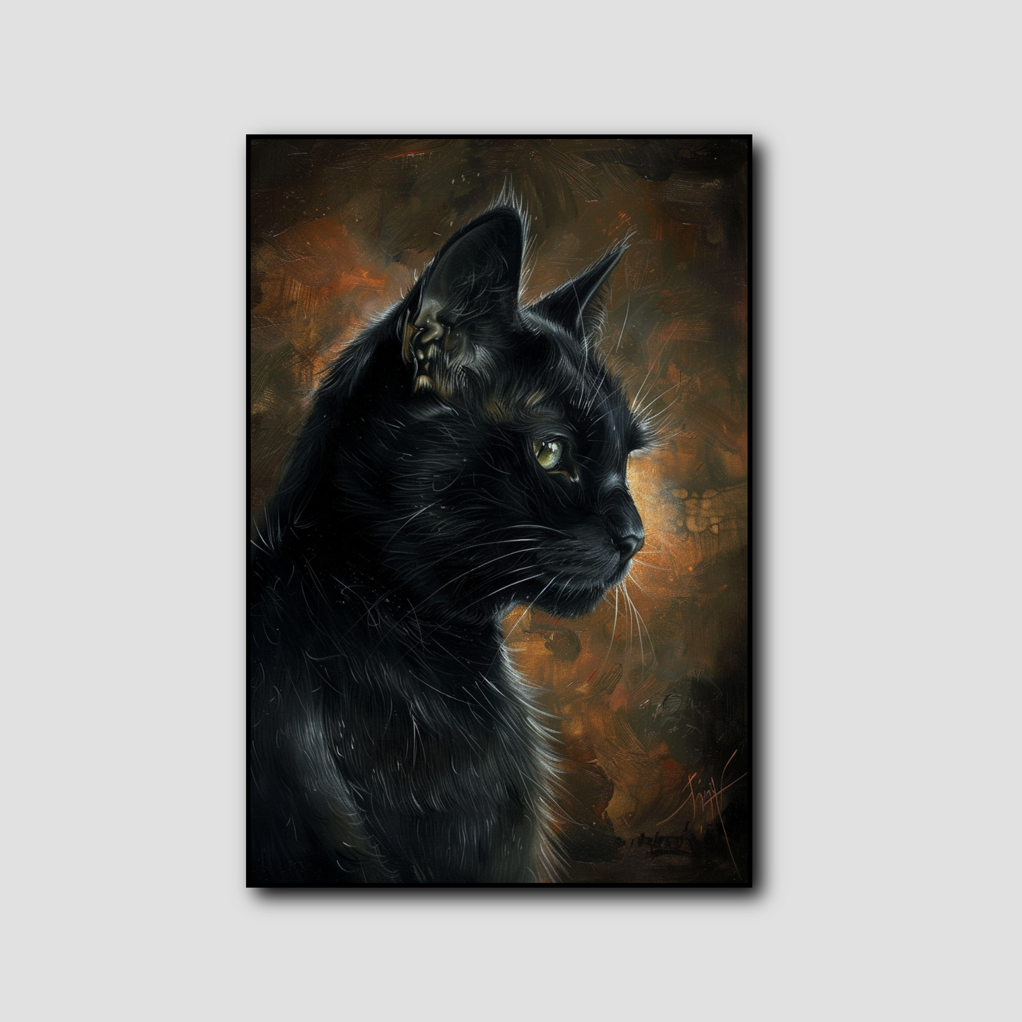 Peinture Le Chat Noir