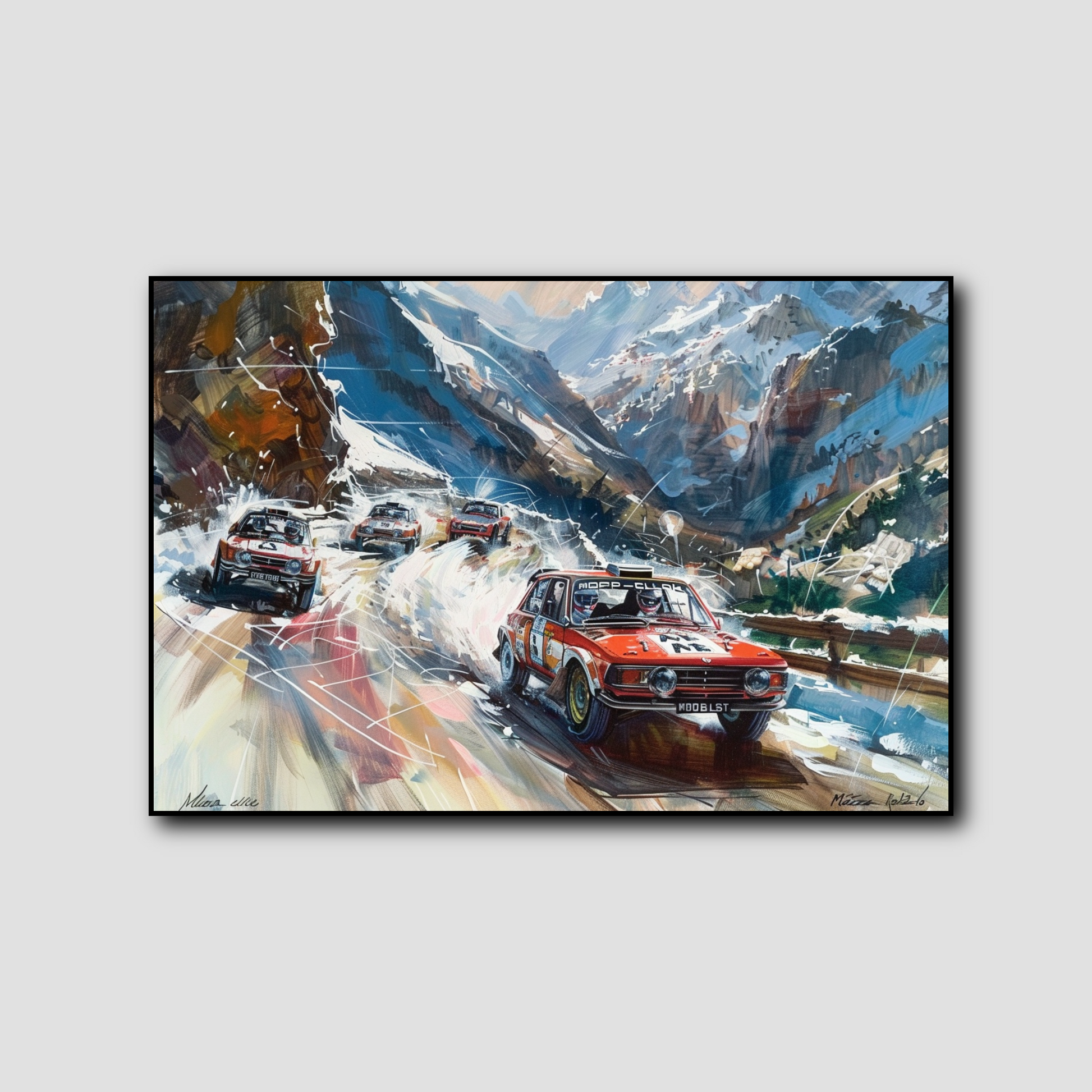 Tableau Rallye Monte-Carlo