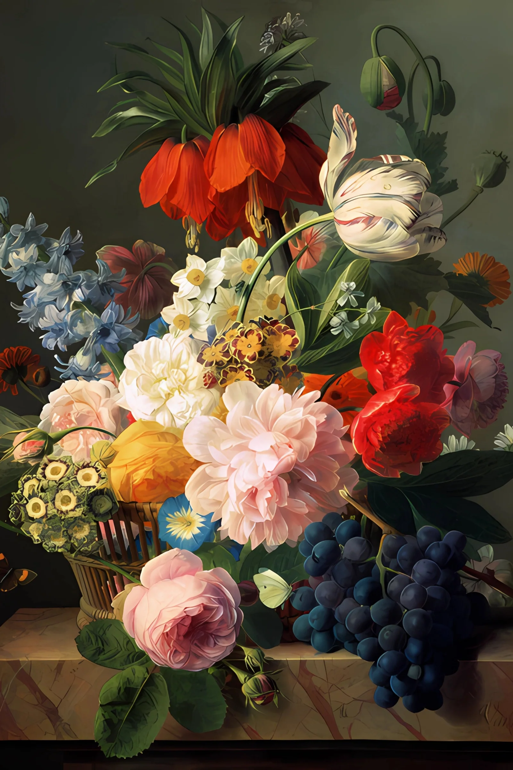 Fleurs et fruits - Jan Frans van Dael