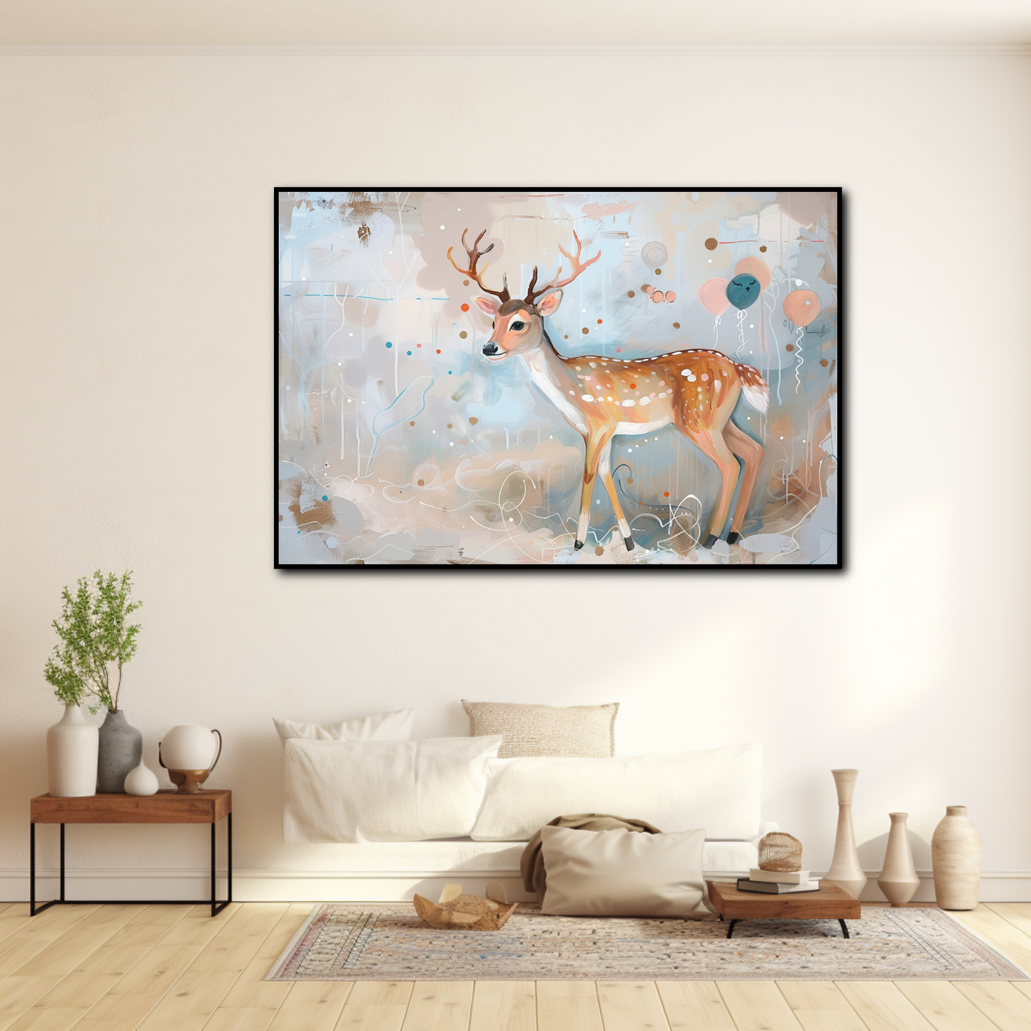 Tableau Cerf Chambre Enfant