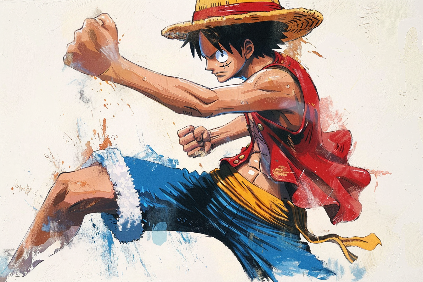 Tableau One Piece Luffy Power