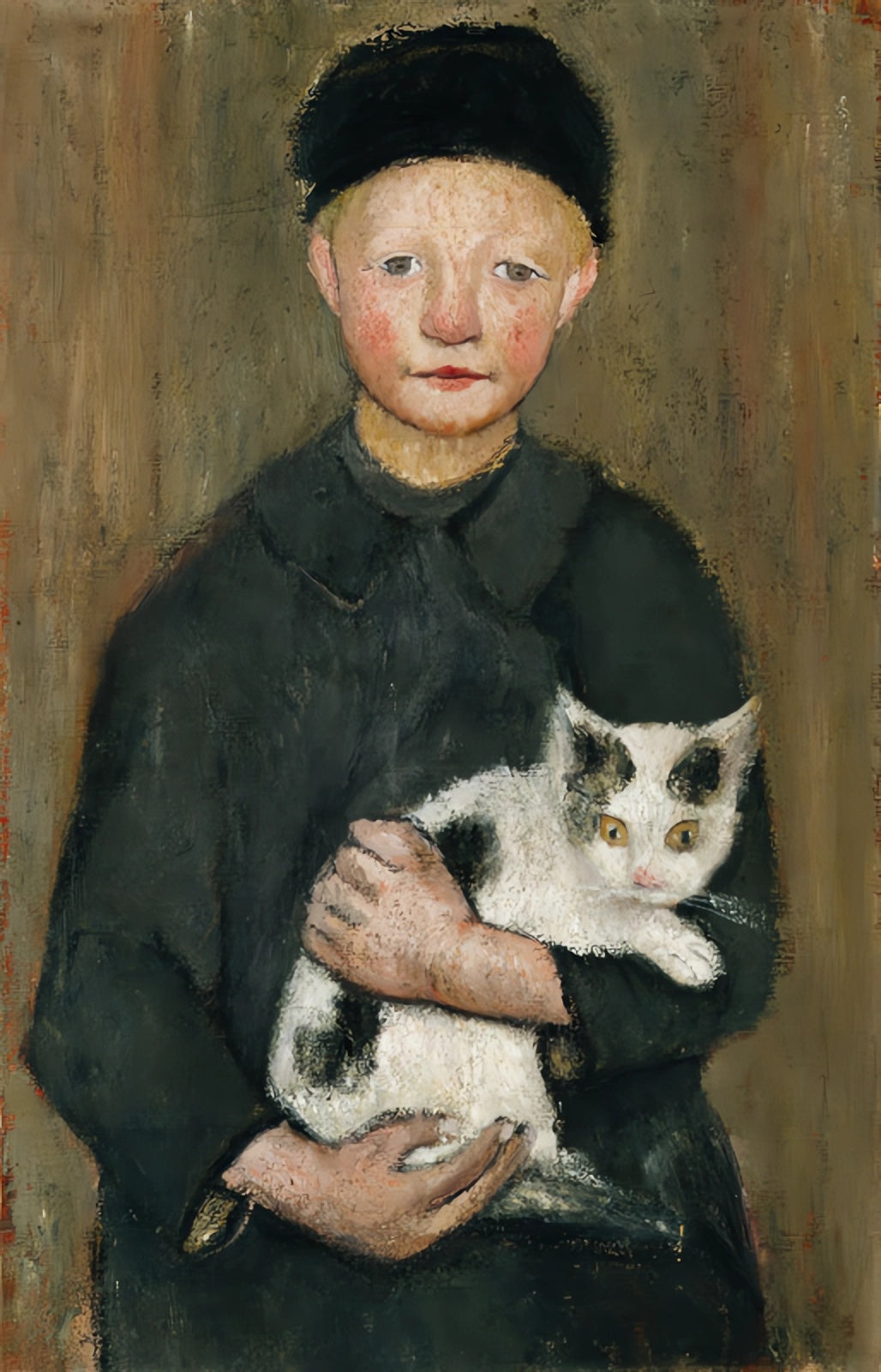 Garçon avec le chat - Paula Modersohn-Becker