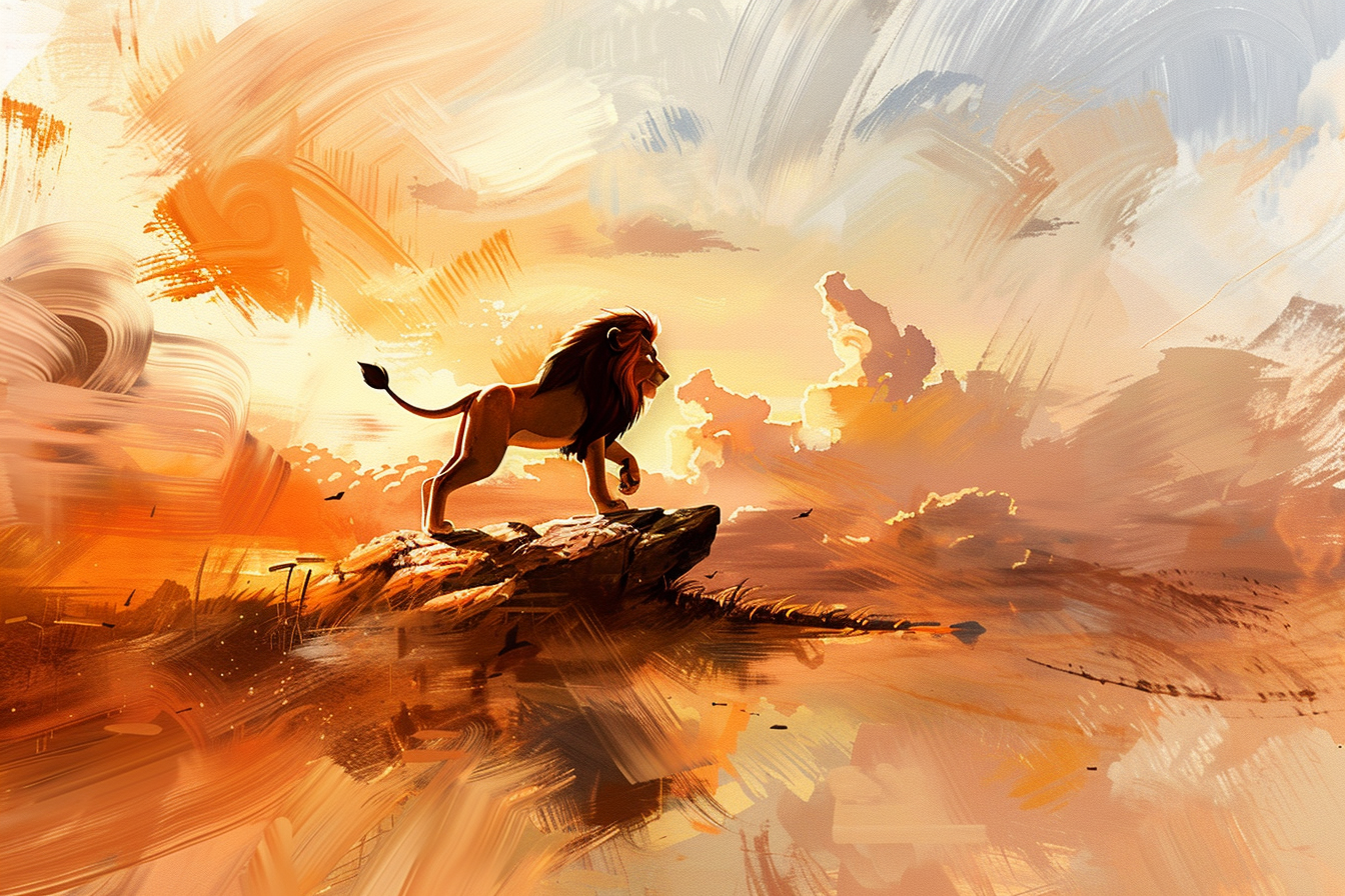 Tableau Walt Disney Le Roi Lion