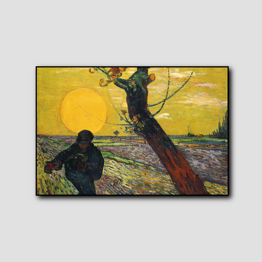 Le semeur au soleil couchant - Vincent Van Gogh