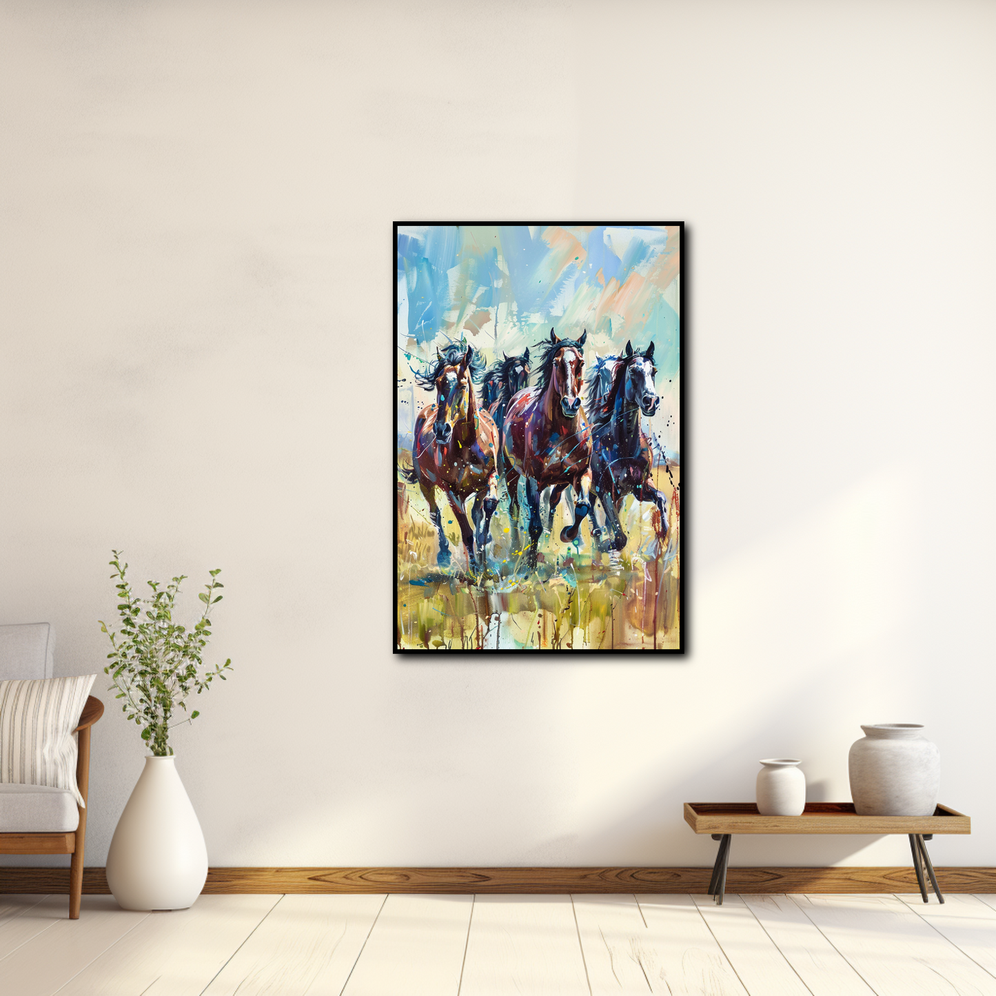 Tableau Peinture Chevaux