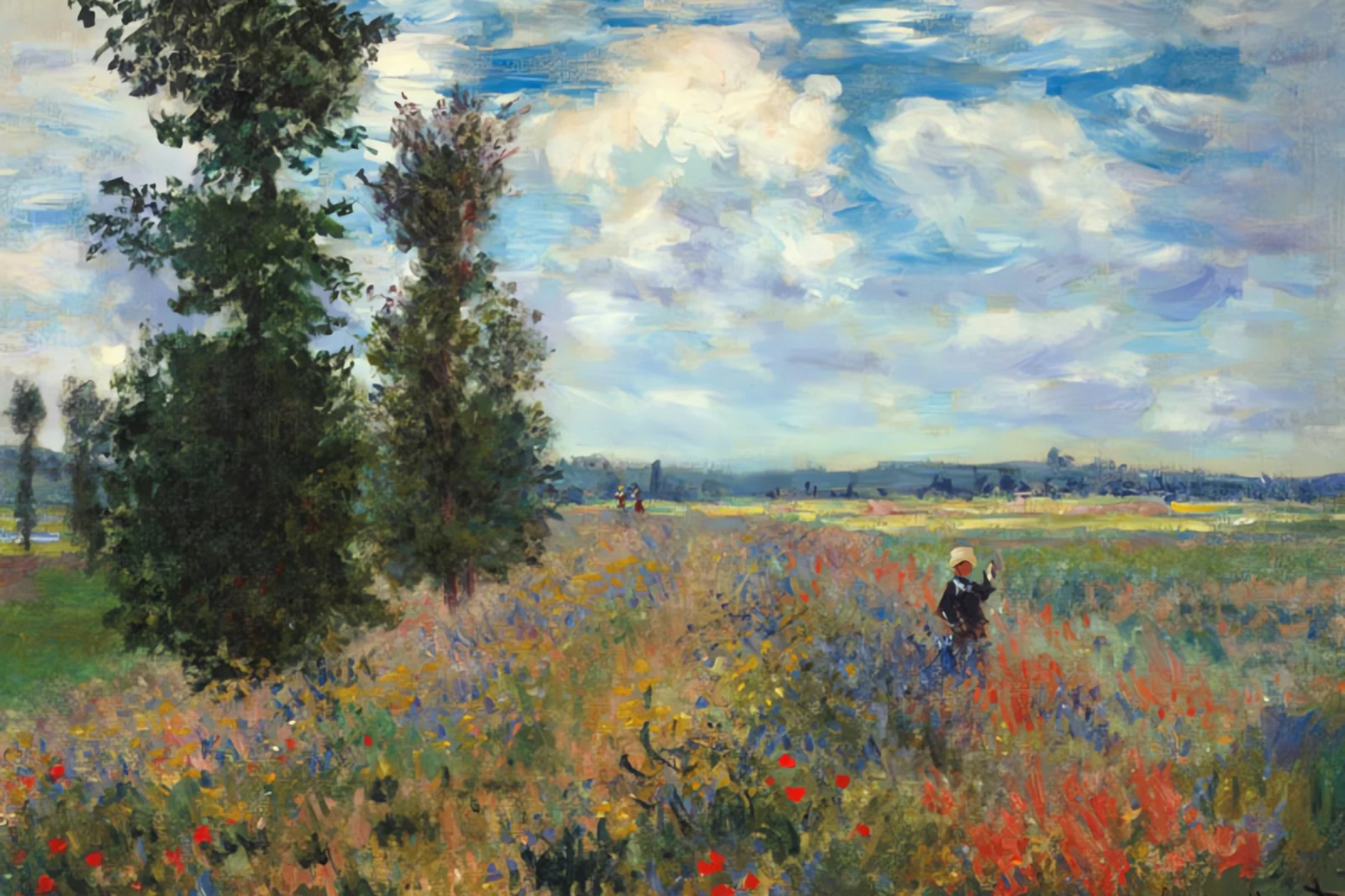 Le champ de coquelicots - Claude Monet