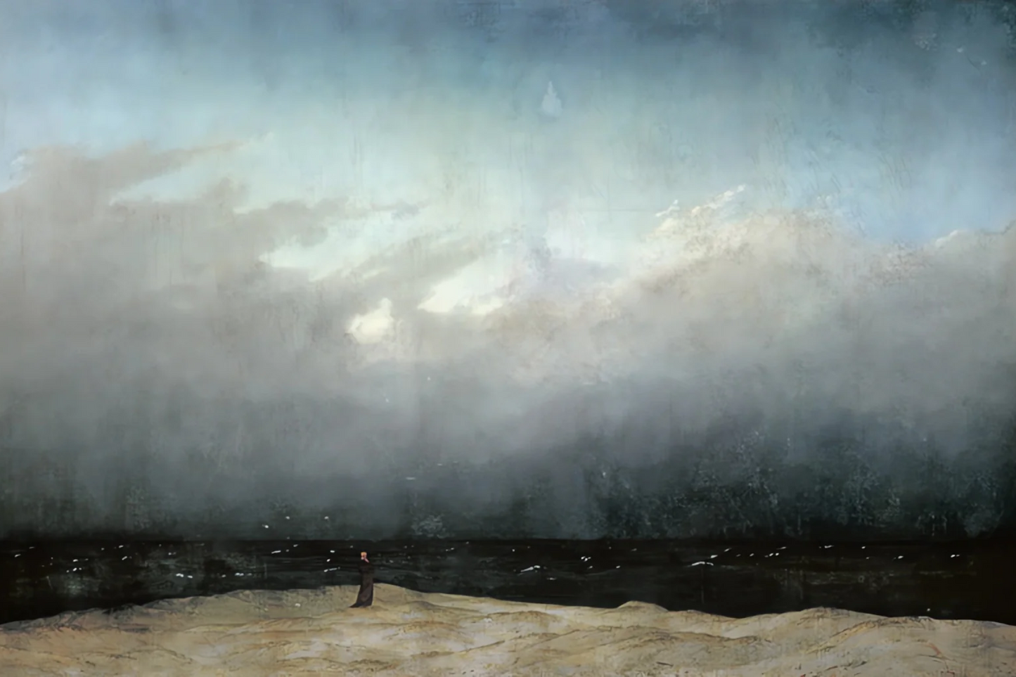 Moine au bord de mer - Caspar David Friedrich