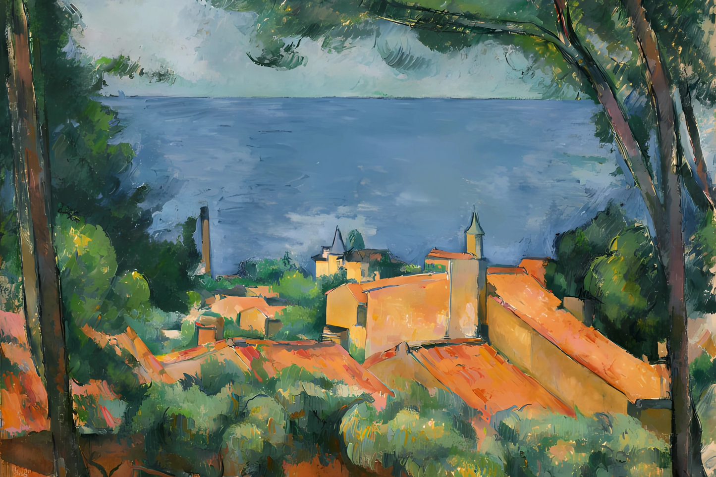 La baie à l'Estaque - Paul Cézanne