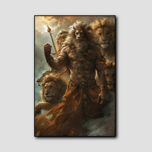 Tableau Lion Mythique