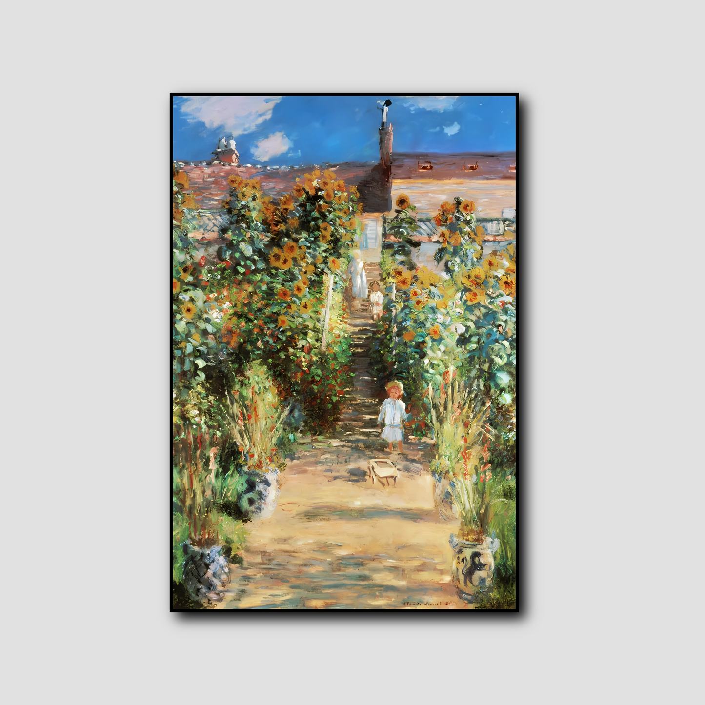 Le jardin de l'artiste à Vétheuil - Claude Monet