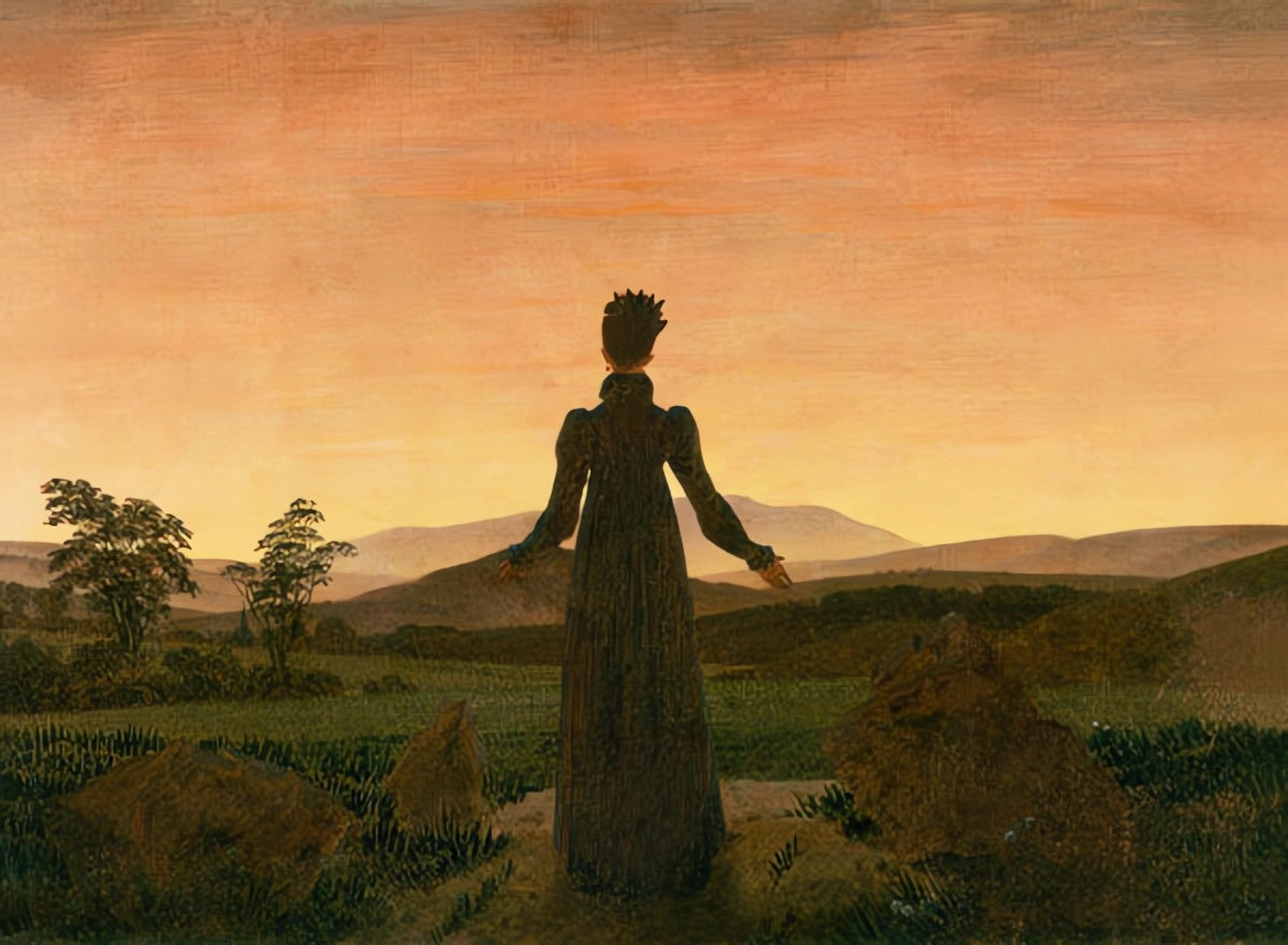 Femme au soleil du matin - Caspar David Friedrich