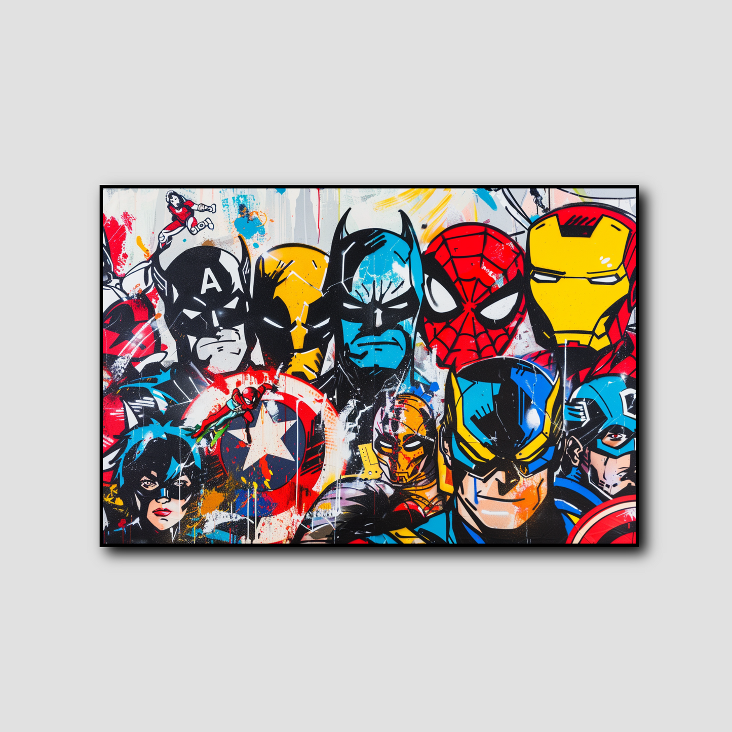 Tableau Graffiti Comics Marvel