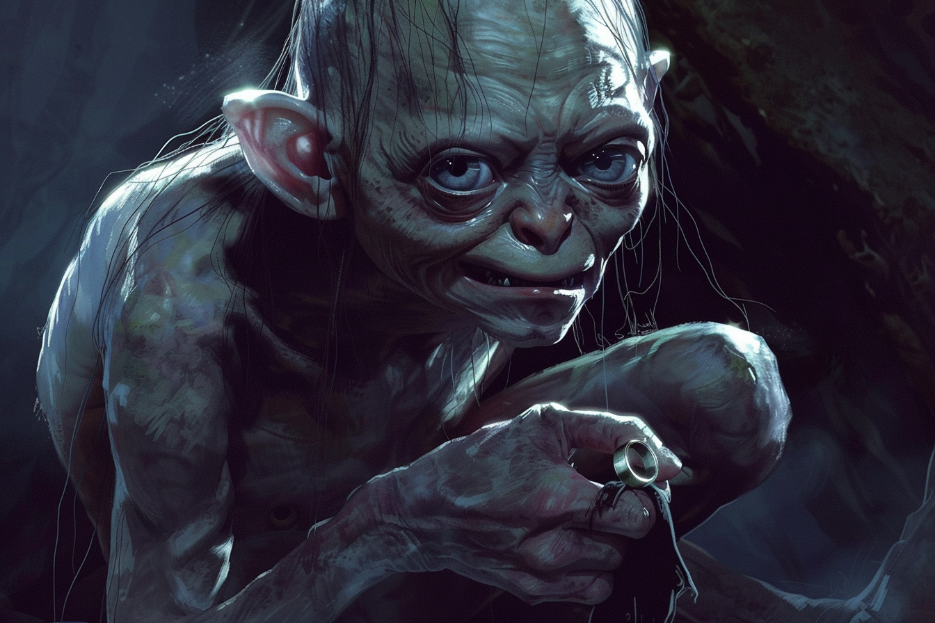 Tableau Seigneur des Anneaux Gollum