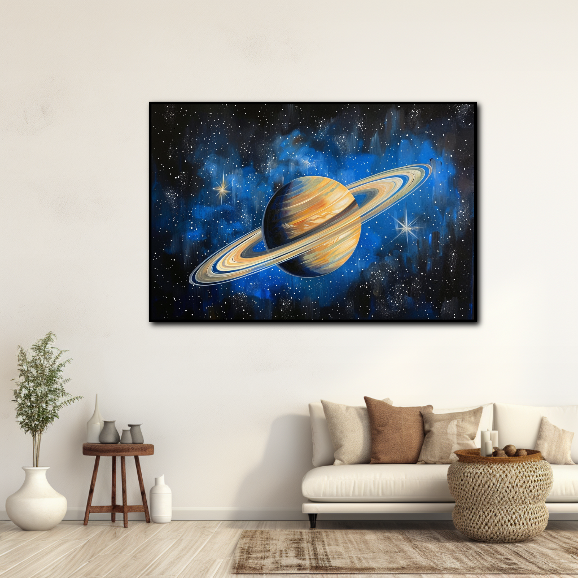 Tableau de la planète Saturne