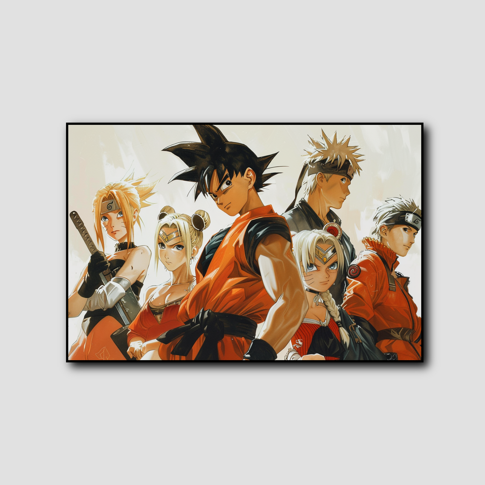 Tableau Manga Dbz Naruto