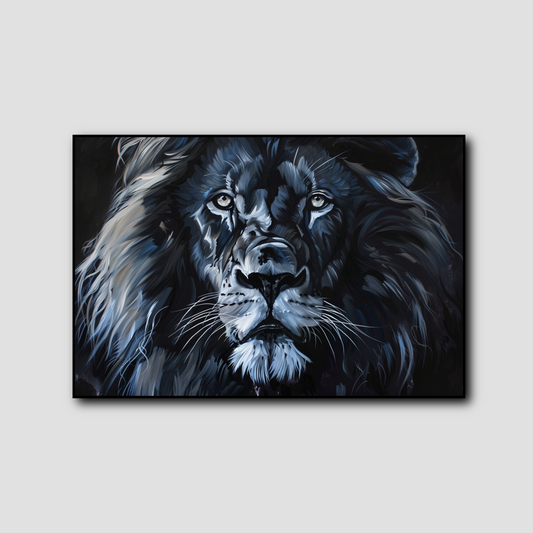 Tableau Lion Noir