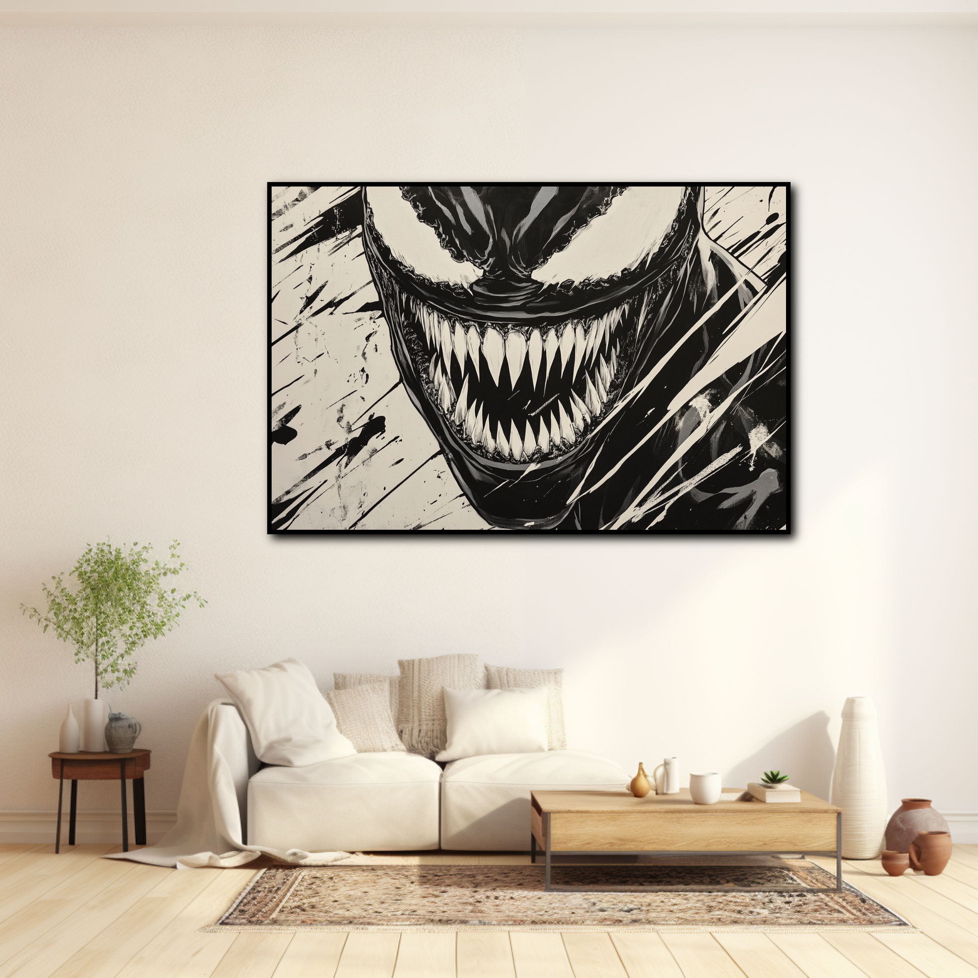 Tableau déco Venom dessin – Comics Marvel