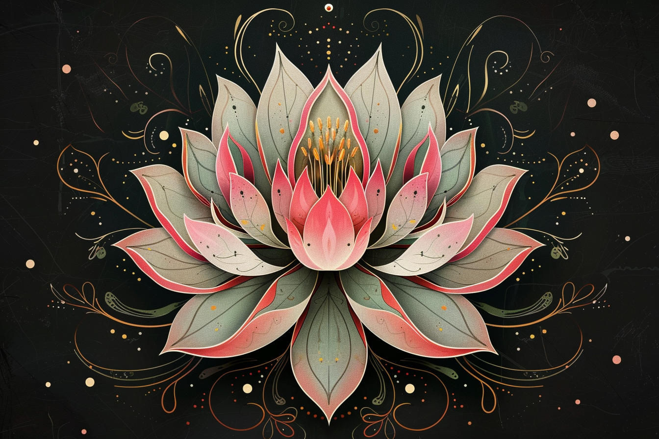 Tableau Lotus Mandala