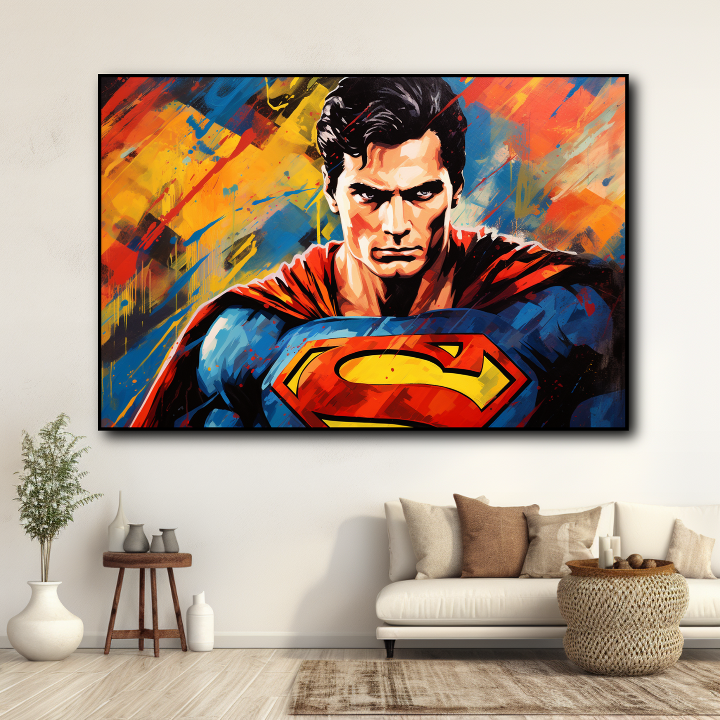 Tableau Superman Street Art