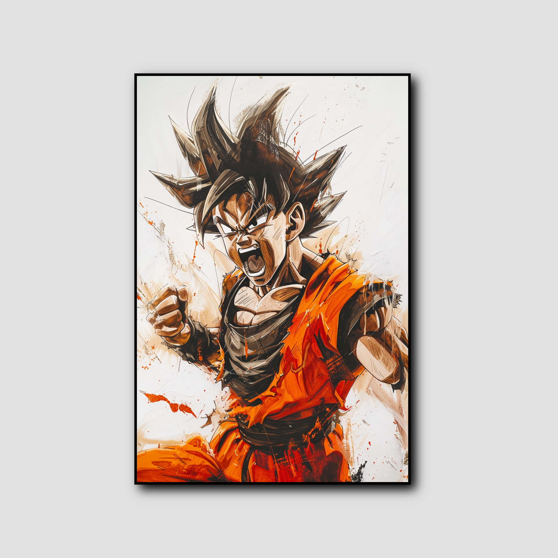 Tableau Dragon Ball Goku Fureur