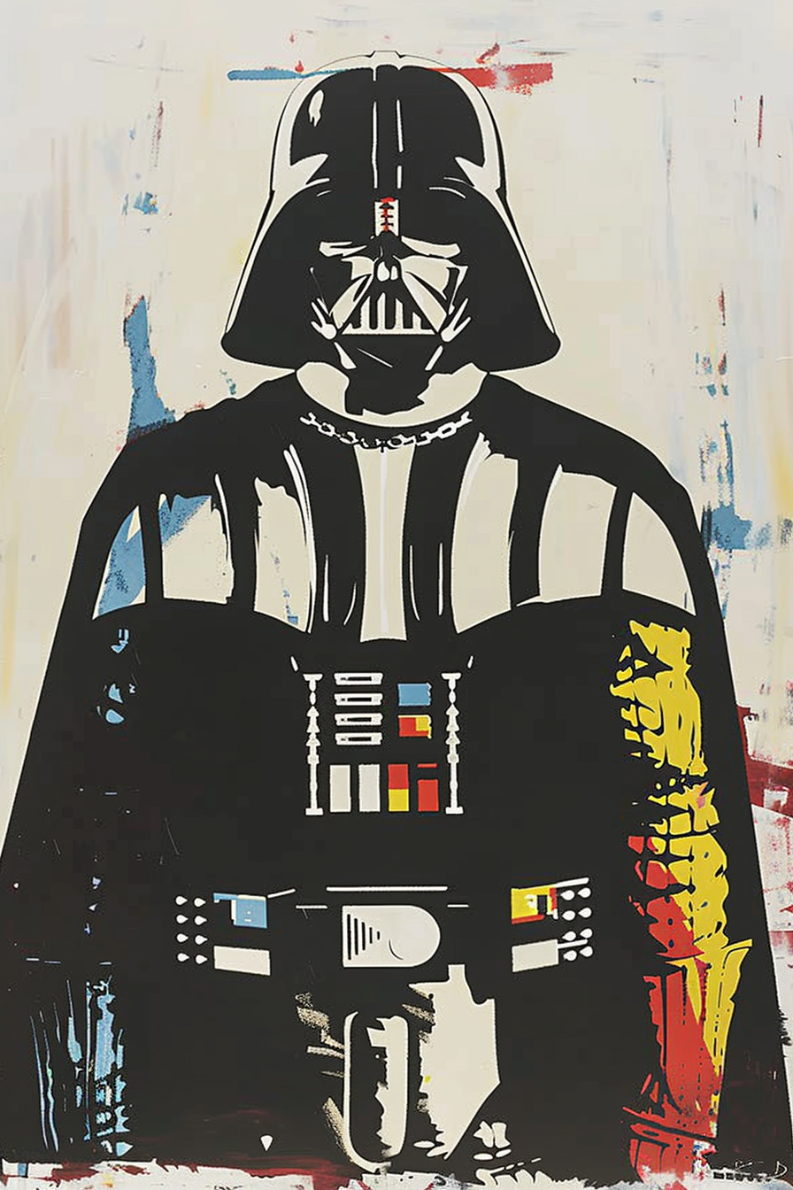 Tableau Dark Vador Star Wars pop art