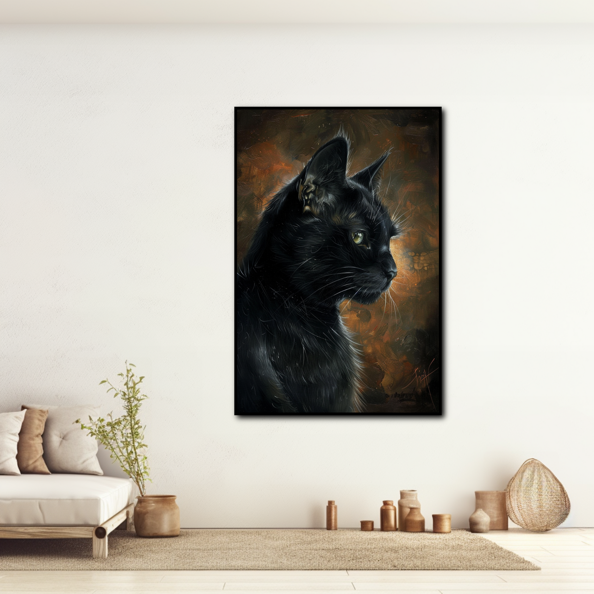 Peinture Le Chat Noir