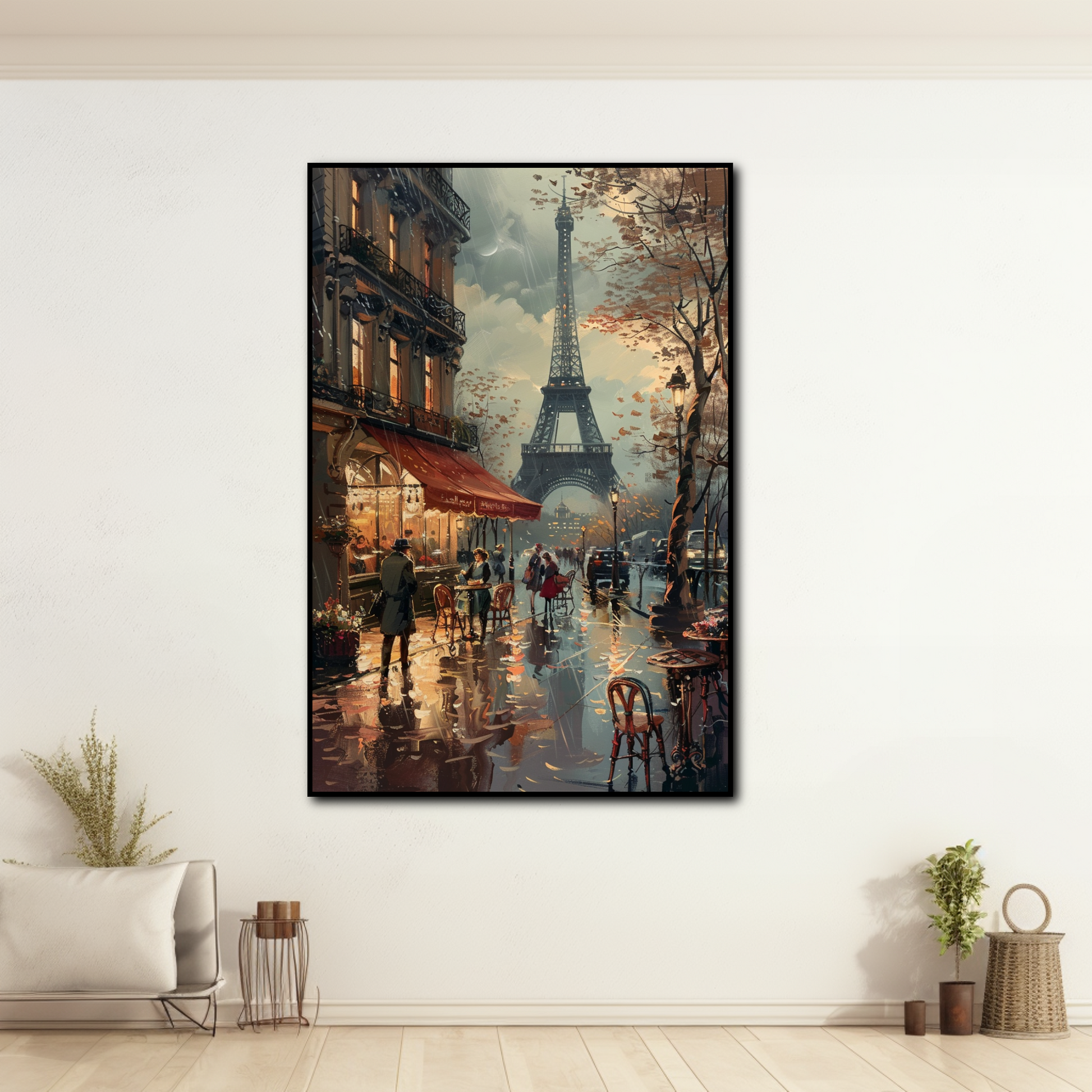 Peinture Paris Sous la Pluie
