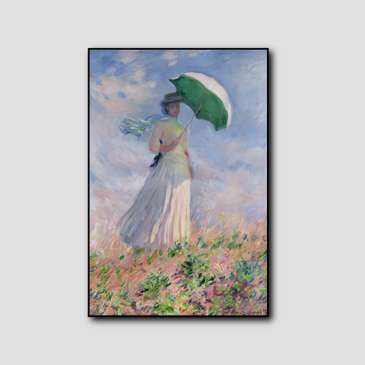 La femme au parasol - Claude Monet