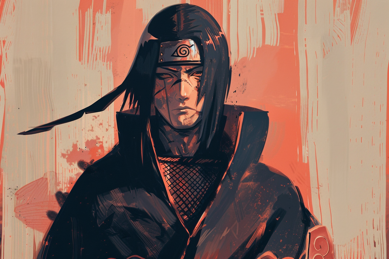 Tableau Naruto Itachi Lumière et Ombre