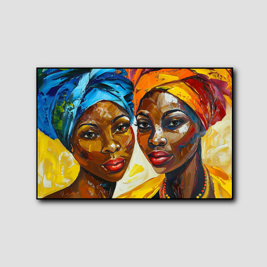 Peinture sur Toile Femme Africaine