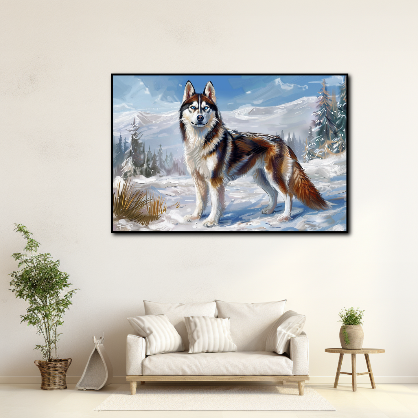 Tableau Husky Sibérien