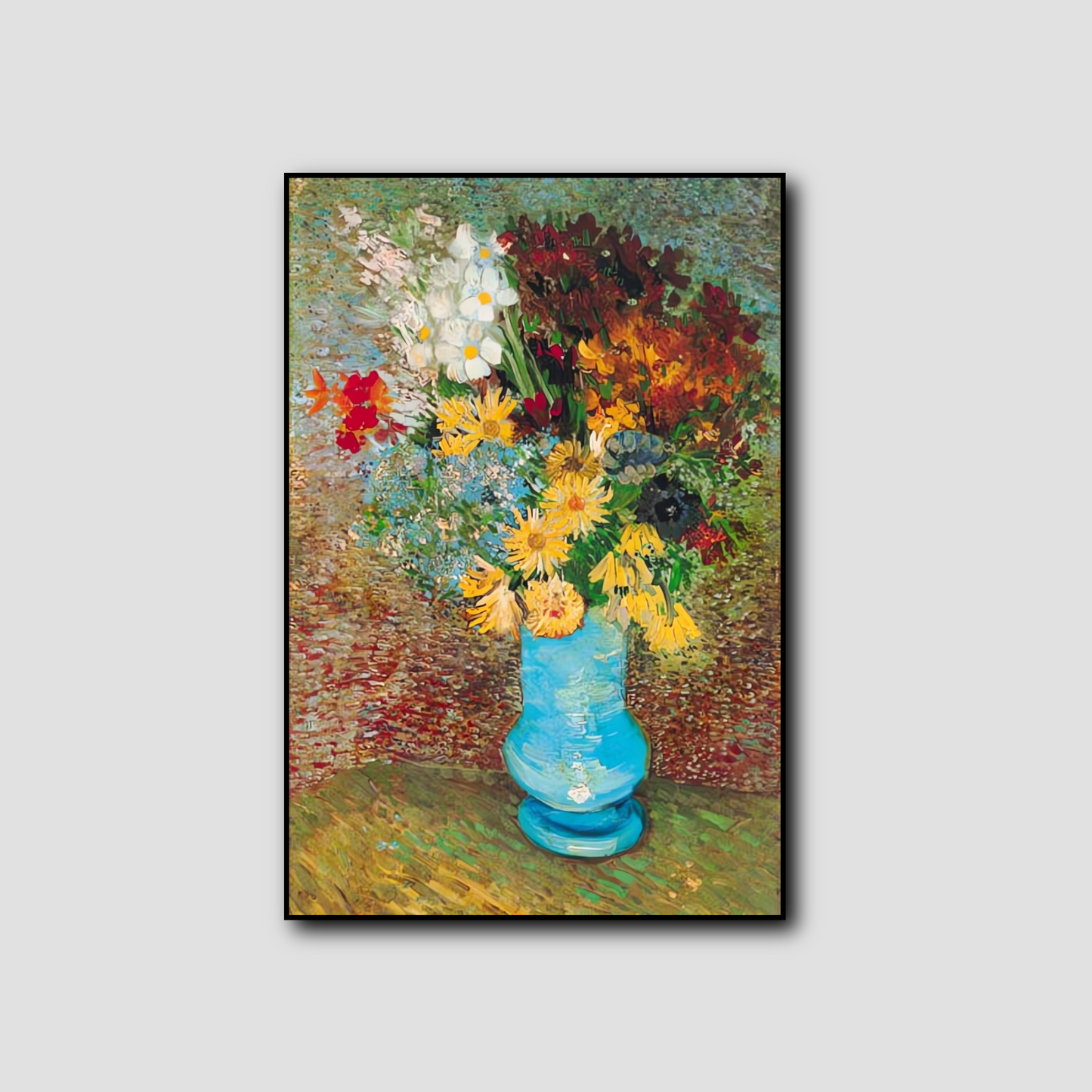 Fleurs dans le vase bleu - Vincent Van Gogh