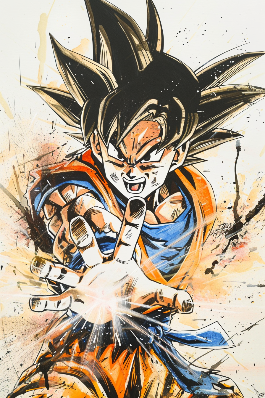 Tableau Dragon Ball Sangoku Kameha