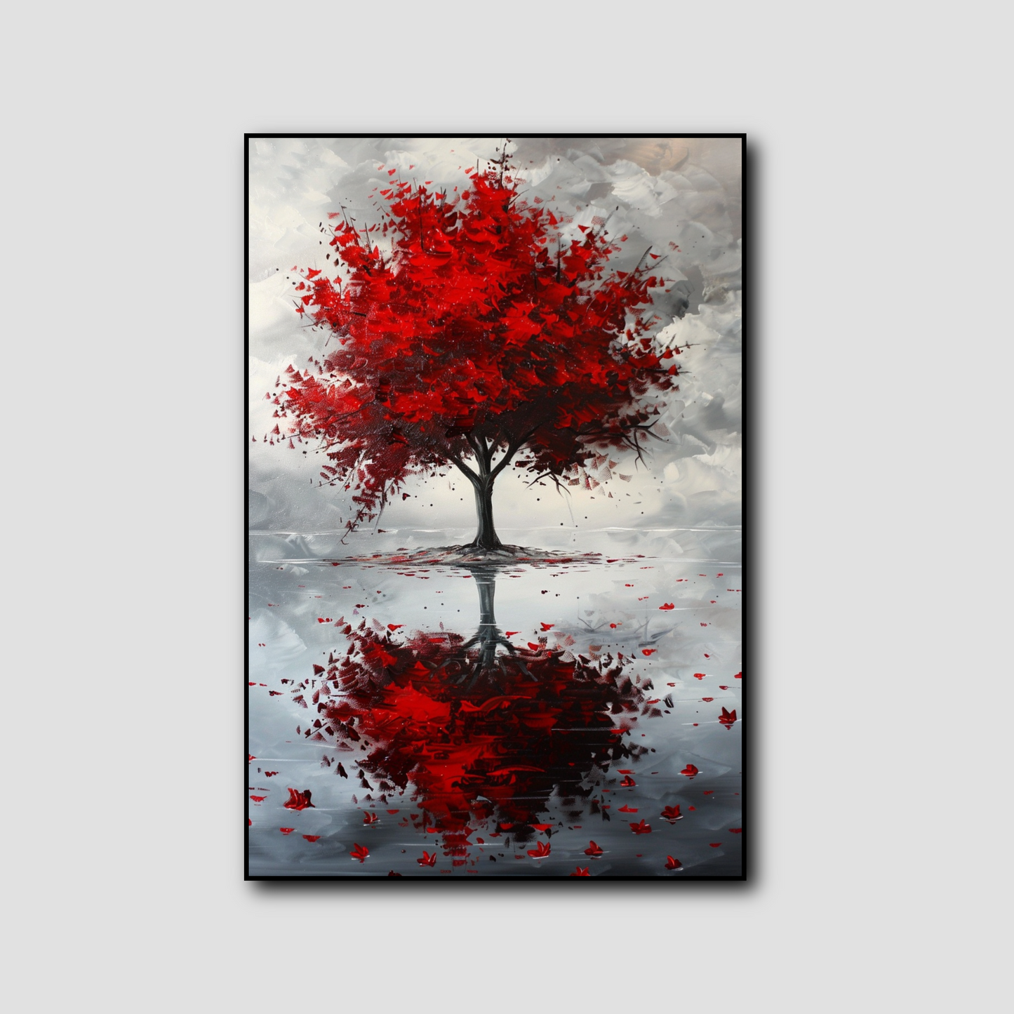 Tableau Arbre de vie Rouge