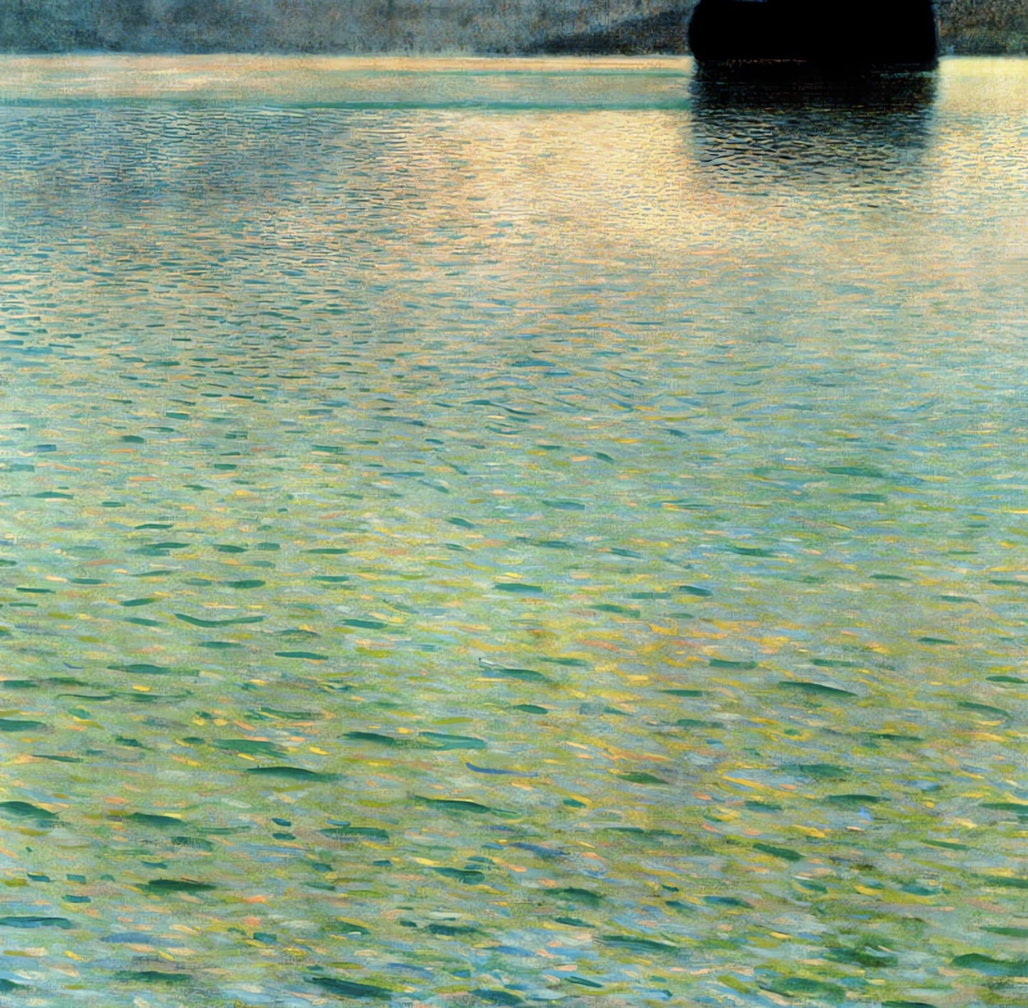 l'île sur le lac Attersee - Gustav Klimt