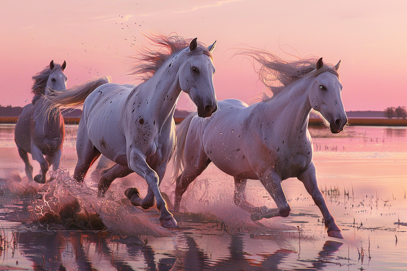 Tableau Chevaux Camargue