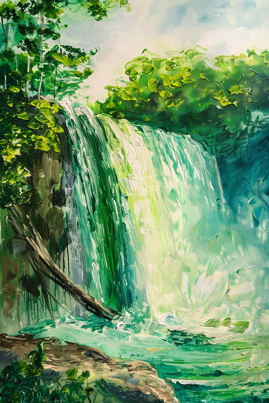 Tableau Cascade Verte