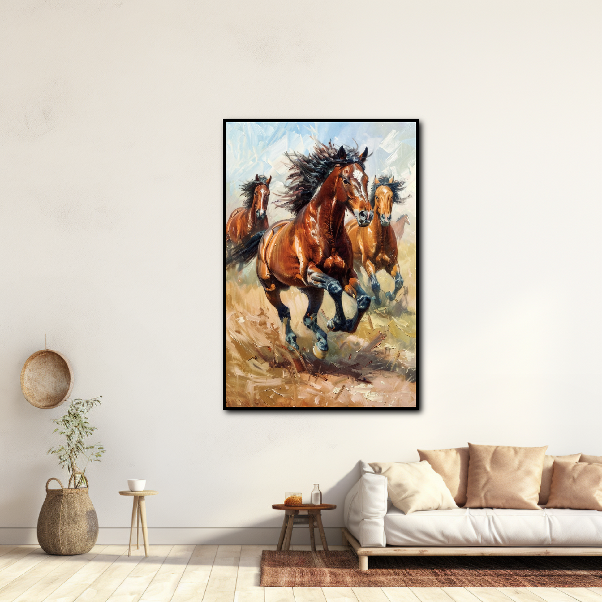 Tableau Chevaux au galop