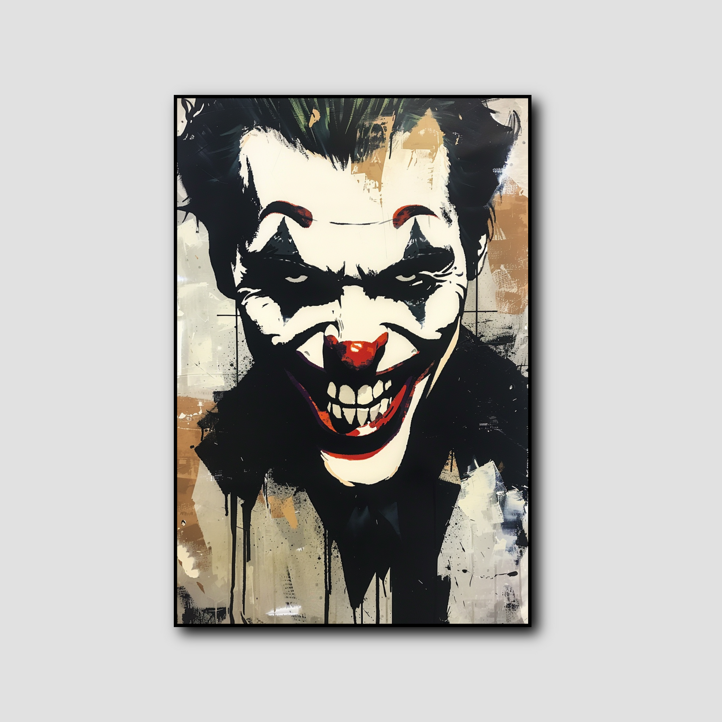 Tableau Joker street-art pochoir