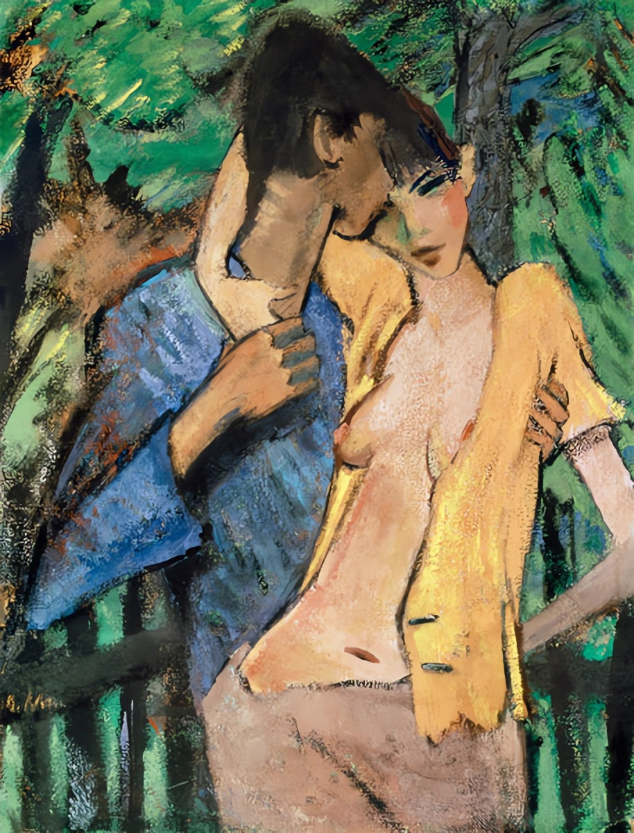 Couple d'amoureux - Otto Mueller