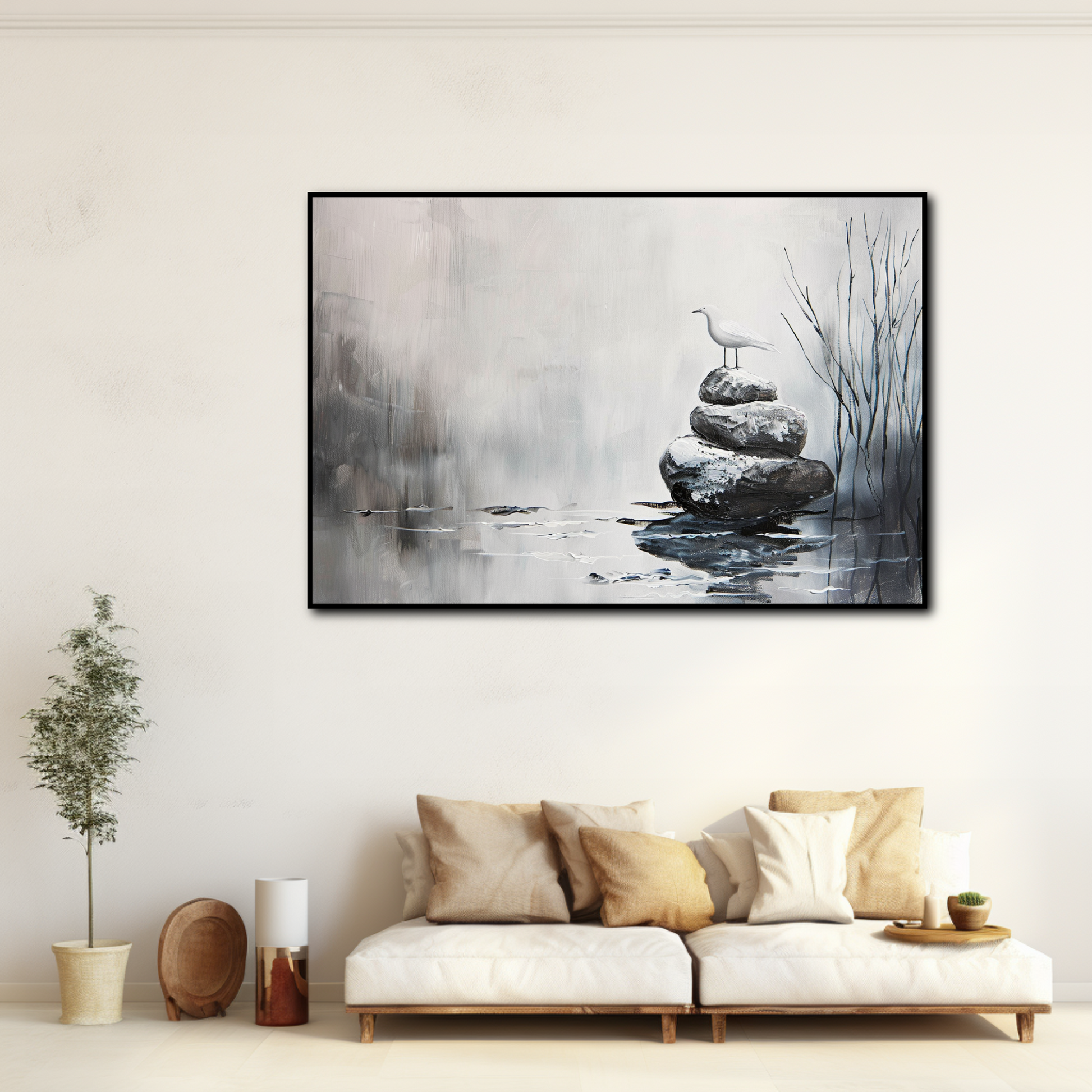 Tableau Zen Blanc