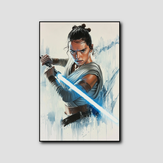 Tableau déco Star Wars le dernier Jedi – Rey