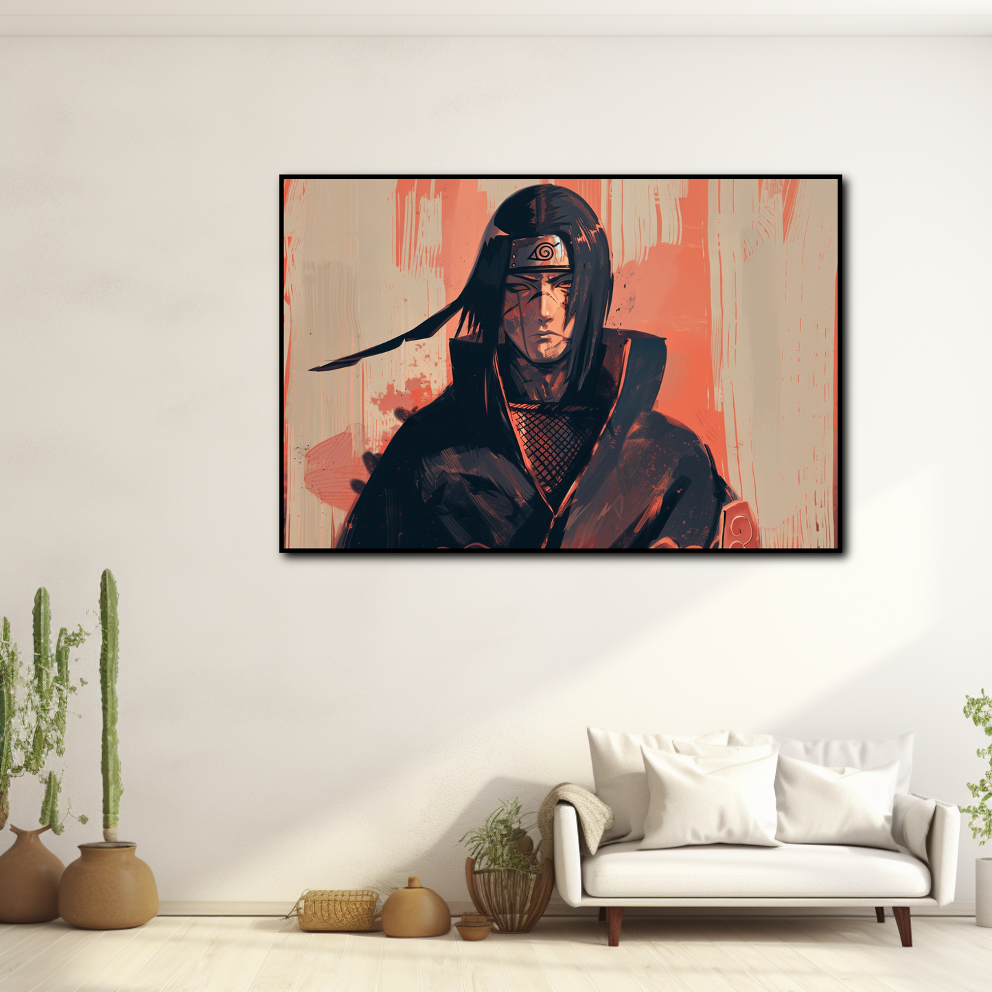 Tableau Naruto Itachi Lumière et Ombre