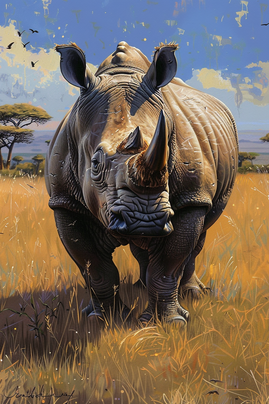 Tableau Rhinocéros