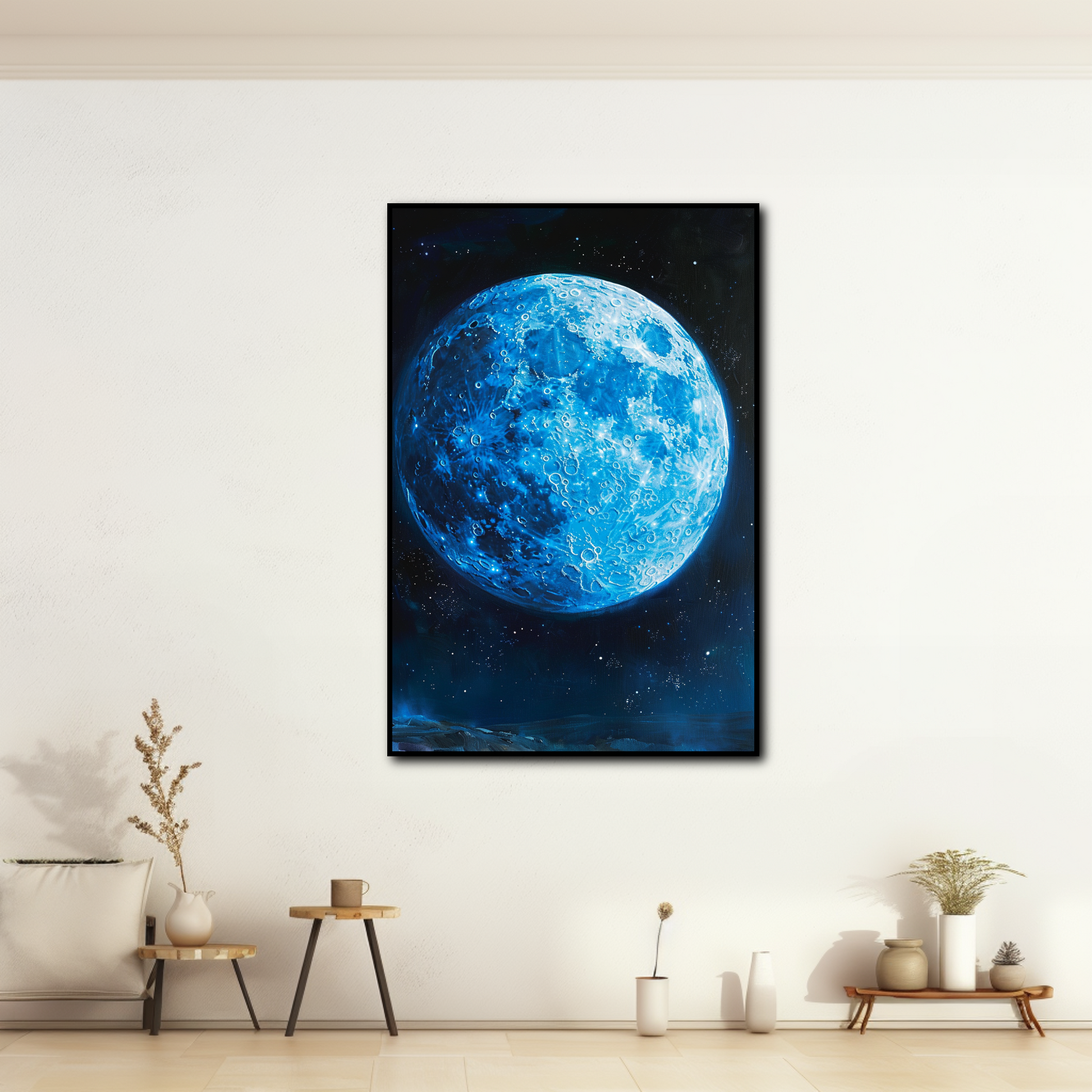 Tableau Lune Bleue