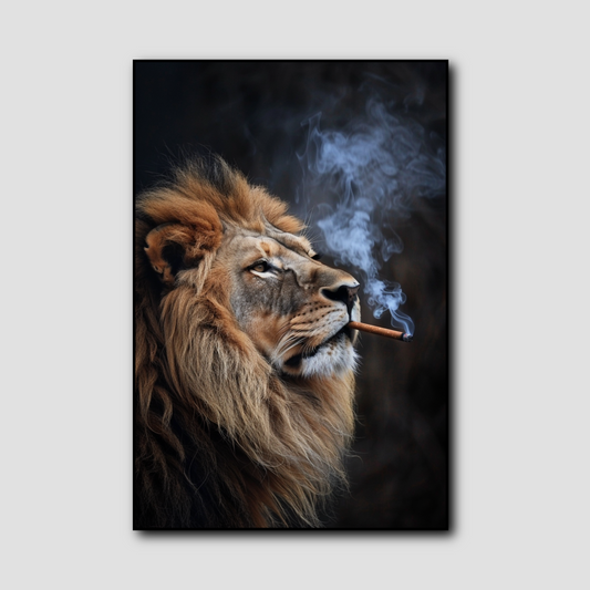 Tableau Lion qui Fume