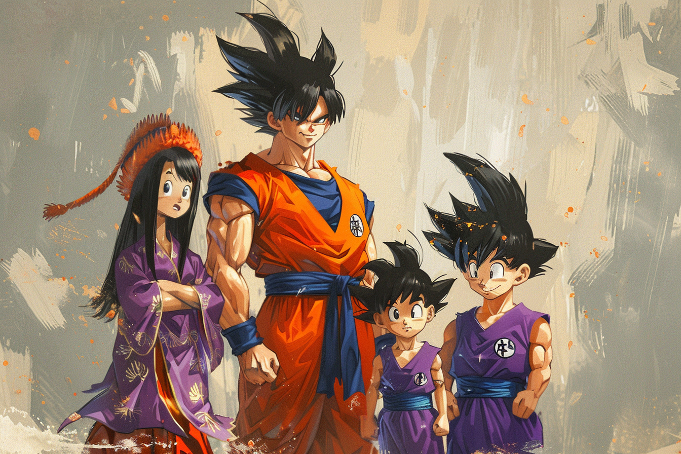 Tableau Dragon Ball En Famille