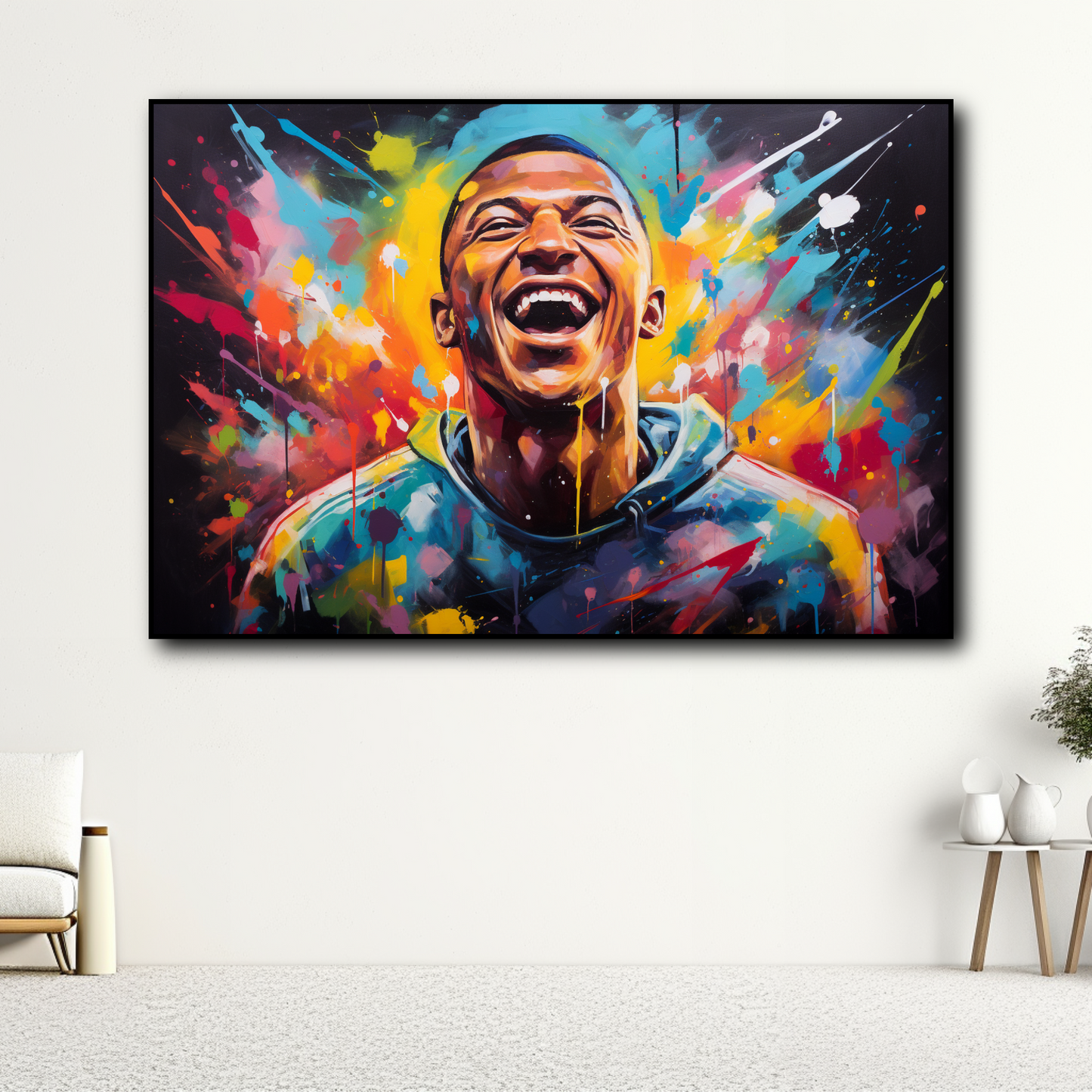 Tableau Mbappé Street Art