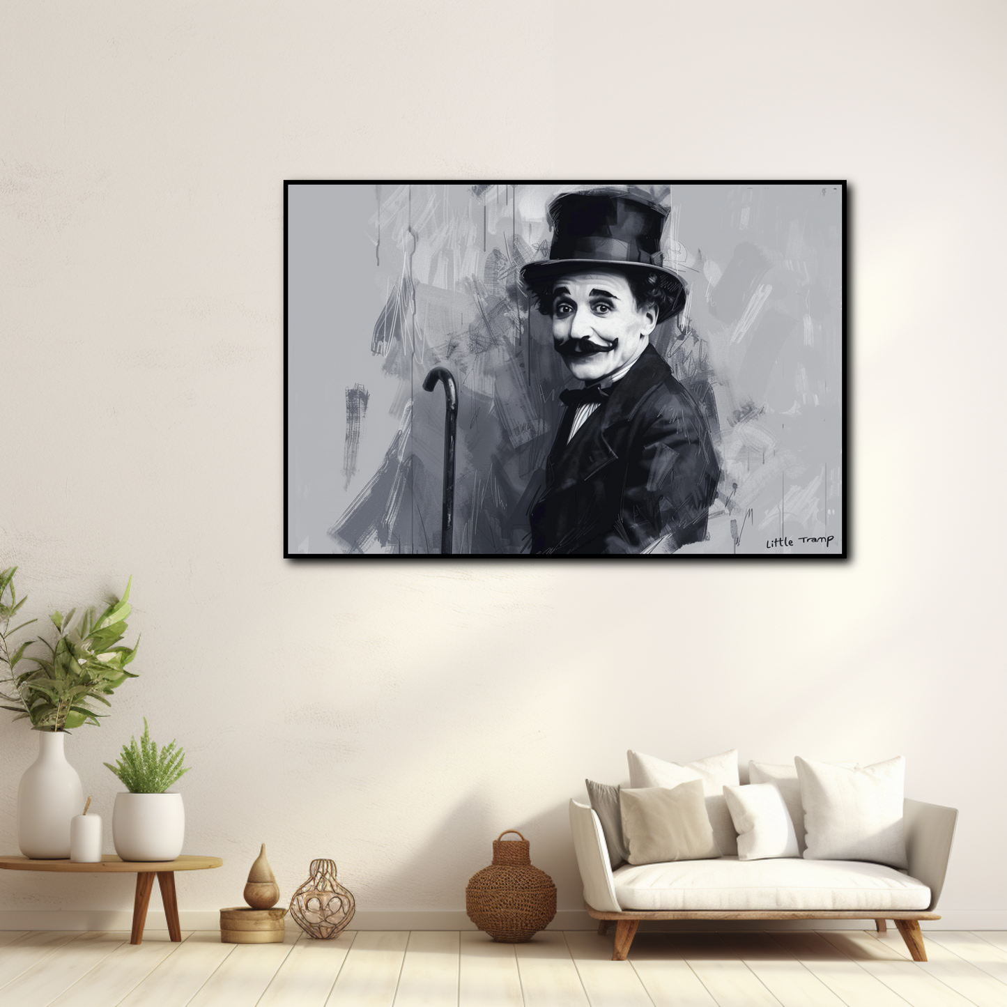 Tableau Charlie Chaplin Art