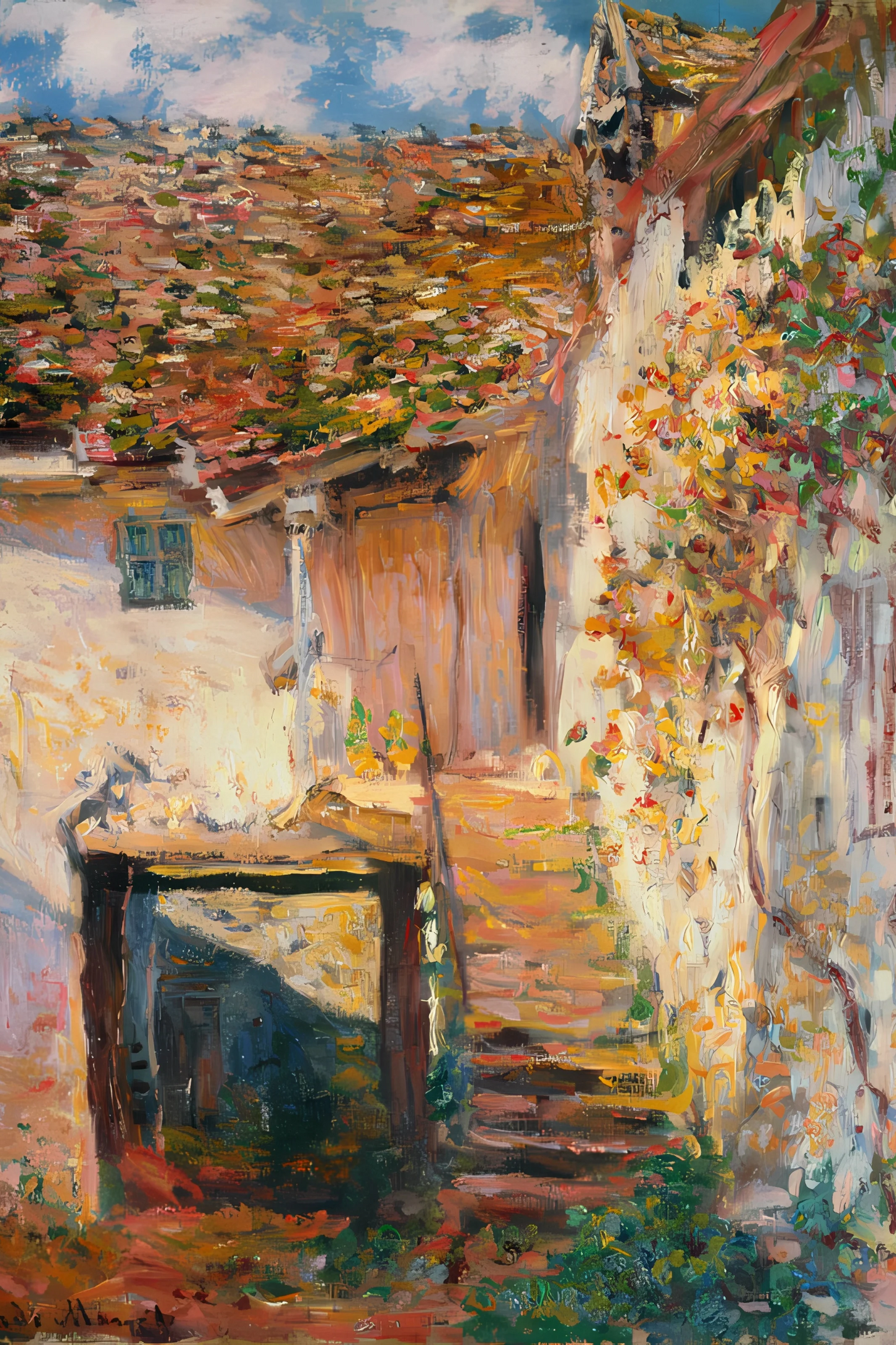 l'escalier - Claude Monet